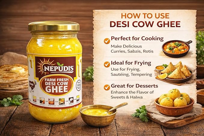 Nepudis A2 Desi Ghee-500ml
