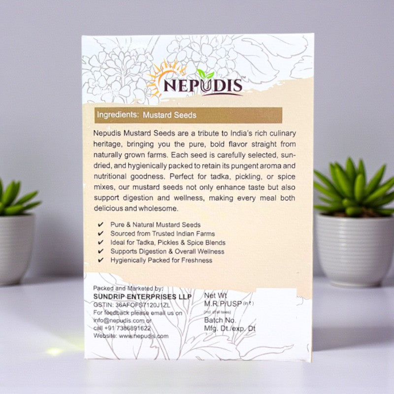 Nepudis Premium Mustard Seeds – Bold & Flavorful