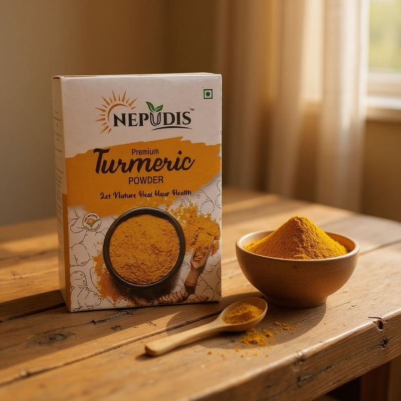 Nepudis Premium Turmeric Powder – Pure & Golden
