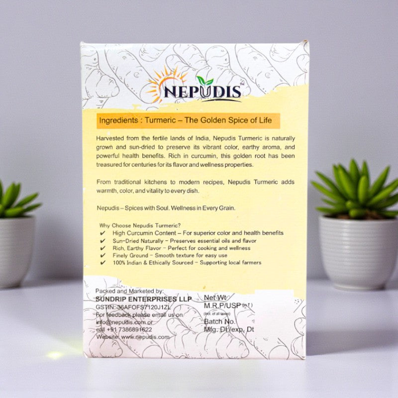 Nepudis Premium Turmeric Powder – Pure & Golden