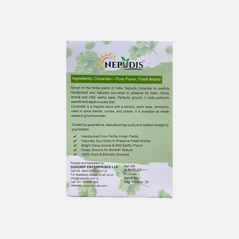 Nepudis Premium Coriander Powder – Fresh & Flavorful