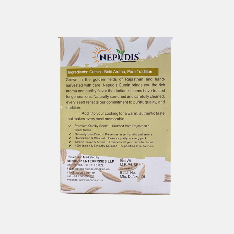 Nepudis Premium Cumin – Warm & Earthy Flavor