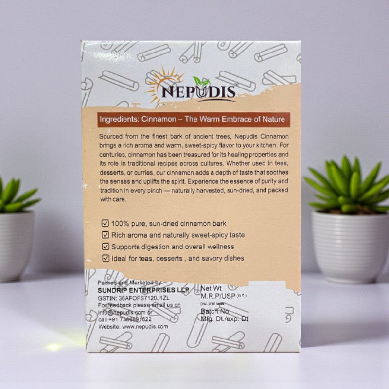 Nepudis Premium Cinnamon – Sweet & Aromatic Spice(Pack Of Two)