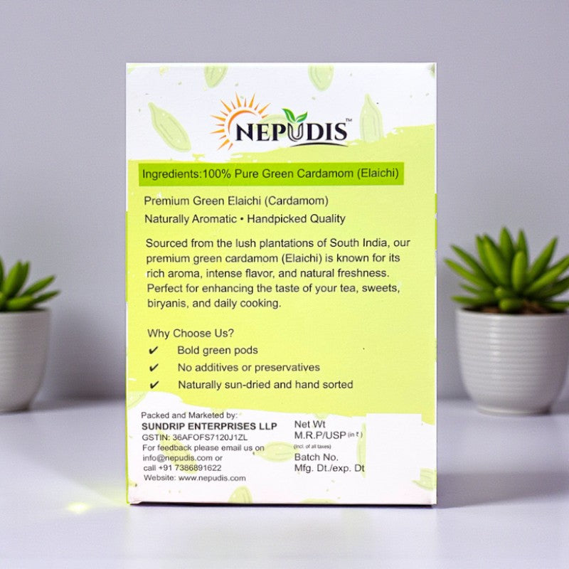Nepudis Premium Elaichi – Fresh & Aromatic