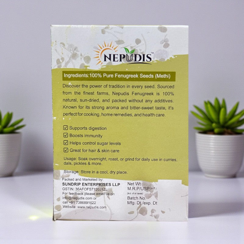 Nepudis Premium Fenugreek – Pure & Aromatic