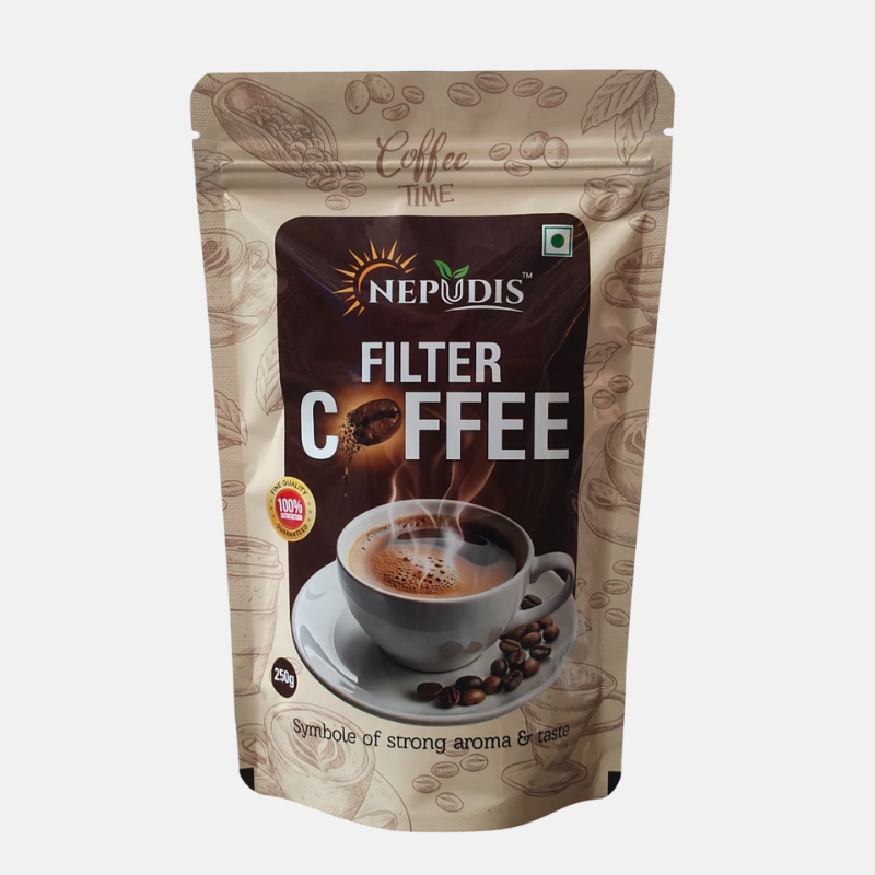Nepudis Traditional Filter Coffee – 60% Coffee and 40% Chicory-Bold Taste, Smooth Finish