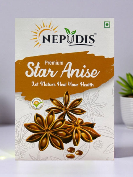 Nepudis Premium Star Anise – Aromatic & Flavorful Spice(Pack Of two)